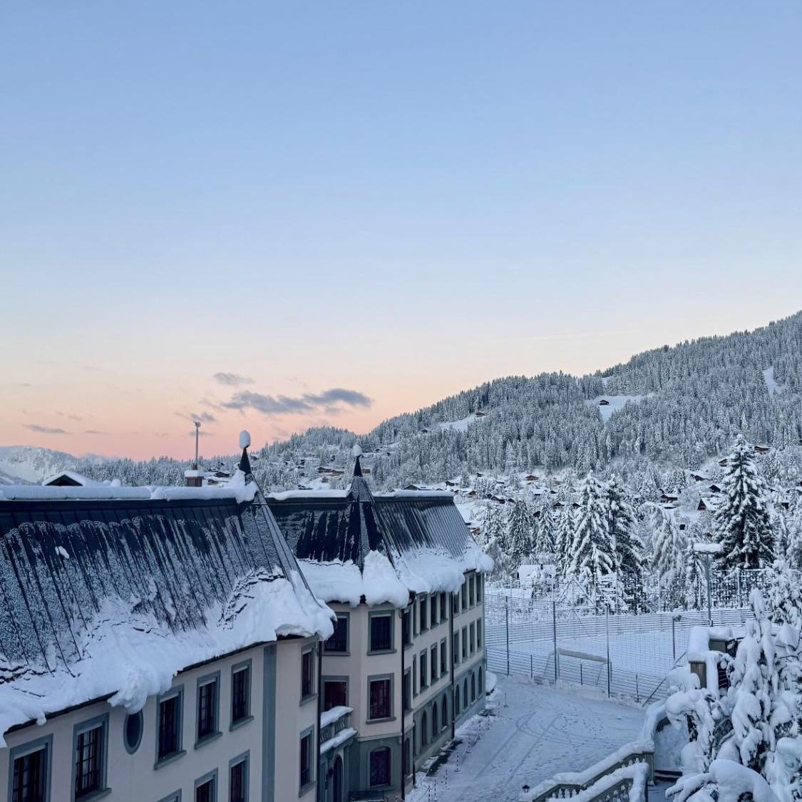 Swiss boarding school in winter